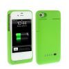 Power Bank External Battery Case for Apple iPhone 4/4S, 1900mAh,  Green