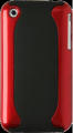 Two Piece Hard Plastic Case Apple iPhone 3GS Red and Black