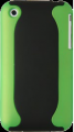 Two Piece Hard Plastic Case Apple iPhone 3GS Green and Black