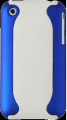 Two Piece Hard Plastic Case Apple iPhone 3GS Blue and White