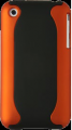 Two Piece Hard Plastic Case Apple iPhone 3GS Orange and Black
