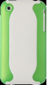 Two Piece Hard Plastic Case Apple iPhone 3GS Green and White