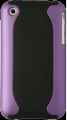 Two Piece Hard Plastic Case Apple iPhone 3GS Purple and Black