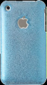 Painted Hard Plastic Case Apple iPhone 3GS Blue Flake