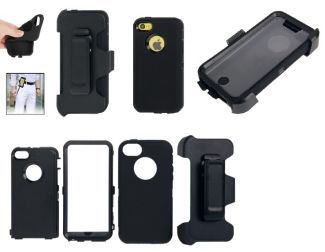Tough Case with Belt Clip for Apple iPhone 5C,  Combination Hard Plastic,  Silicon and Thick Screen Protector