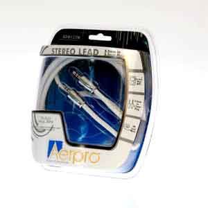 Aeropro 2.0M Audio Cable 3.5mm TO 3.5mm (Male to Male) High Grade Type,  White
