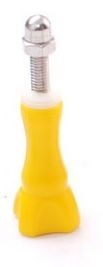 Plastic Coloured bolt, for GOPRO and Camera Mounts,  Yellow