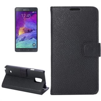 Leather Flip Book Case Samsung Galaxy Note 4, (SM-N910u/910g),  Blue