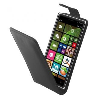 Leather Flip Case Nokia Lumia 830,  Black