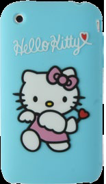 Soft Silicon Case Apple iPhone 3G/3GS Blue Kitty