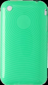 TPU Soft Case Apple Iphone 3GS Green Thumbprint