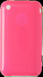 TPU Soft Case Apple Iphone 3GS  Pink Thumbprint