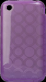 TPU Soft Case Apple Iphone 3GS Purple Circles