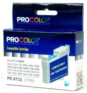 73N / T0732 Pigment Cyan Compatible Inkjet Cartridge - Epson Stylus T20