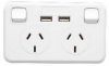 2 OUTLET GPO POWER POINT WITH 2X USB OUTLETS (JACKSON)