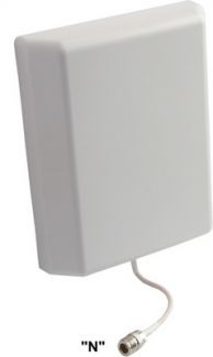 10dB Panel Mount Antenna,  Wide Band, Next-G 850 / GSM900-1800 / LTE 4G / 3G-2100 & WLAN,  N Connector