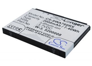 Modem Battery Telstra Sierra Air Card Modem (760S) ,  (785S), W3, WiFi 1850mAh Li-ion,
