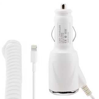 5V 1A High Performance Lightning 8-pin Car Charger for iPhone 5 / iPod Touch,  Cable Length: 40cm~130cm