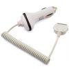 Car Charger  White 12/24 volt Apple iPhone 3G 3GS, 4,  4S