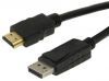 Display Port USB to HDMI Male Cable,  1.5M,  Black