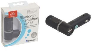 Aerpro Bluetooth Cigarette Lighter Mount Handsfree Music and Mobile Phone Carkit