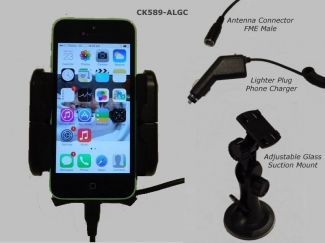 Smoothtalker Apple iPhone 5C Holder with Suction Mount,  Charger and Antenna Connection FME/M
