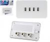 4 OUTLET USB CHARGING WALL PLATE - 3.1A  (JACKSON)