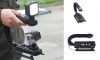 Stabilizing Handle with Portable Mini LED Light for GoPro camera.