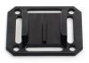 Square Aluminium Billet Mount Adapter for GoPro , Black