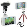 360-degree Rotation Special Protection (Sucker Navigation Bracket + Phone / Camera Tripod) Holder Set for iPhone 4 & 4S,  White