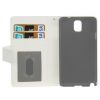 Leather Flip Book Case Samsung Galaxy Note 3, (N9000,  N9002,  N9005),  White,  with Credit Card Slots and License Window