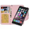 2 in 1 Separable Wallet Style Magnetic Flip PU Leather Case with Lanyard for iPhone 6(Pink)