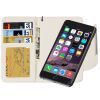 2 in 1 Separable Wallet Style Magnetic Flip PU Leather Case with Lanyard for iPhone 6(White)