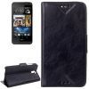 Leather Flip Book Case HTC Desire 610,  Black,  Credit Card Slots