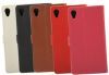 Book Style Leather Case for Nokia Lumia 625,  White with Credit Card Slots