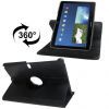 Leather Flip Book Case Samsung Galaxy Note 10.1 (2014 Edition),  Black,  with 360 Degree Rotating Stand