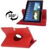 Leather Flip Book Case Samsung Galaxy Note 10.1 (2014 Edition),  Red,  with 360 Degree Rotating Stand
