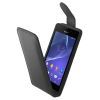 Leather Flip Case Sony Xperia  Z3 Compact ,  Black