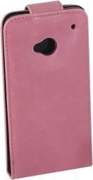 Leather Flip Case HTC One,  Pink
