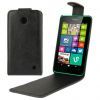 Leather Flip Case Nokia Lumia 630,  635, 636,  Black