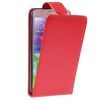 Deluxe Leather Flip Case Samsung Galaxy S5 (i9600),  Red
