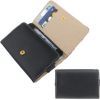 Wallet Style Leather Case Black with Credit Card Slots and Note Holder,  125mm x 75 x 12mm  for iPhone 4, 4S,  Samsung Galaxy S 2 ,  Galaxy Gio,  Galaxy Y