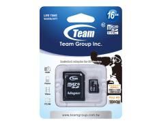 Memory Card Team  Micro SD 16GB,  Class 10,  Lifetime Warranty