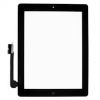 Spare part Digitizer Front Screen Apple iPad 3 Black includes Home button and Tape