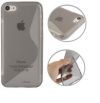 TPU Soft Case Apple iPhone 5C ,  S-Shaped,  Grey