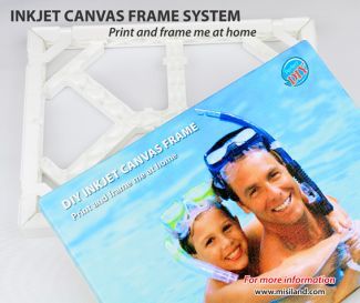DIY Inkjet Canvas with Support Frame - DIY