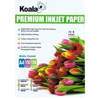 108g A4 Matte Coated Paper (100 Sheets) - Koala