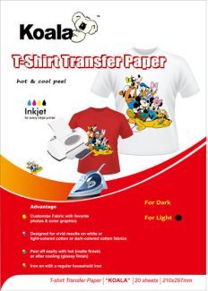 180gm A4 T-Shirt Transfer - Light (20 Sheets)
