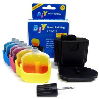 DIY Refill Kit for Lexmark 26/27 Cartridge - Lexmark X1250