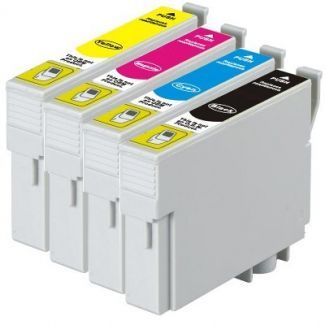 133 Compatible Pigment Series Inkjet Set 4 Cartridges - EPSON Workforce 325